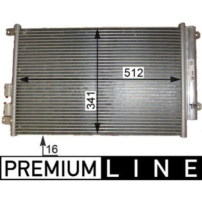 Kondensator Klimaanlage MAHLE AC 809 000P für Alfa Romeo GT