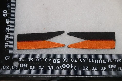 WW2 POLISH 1ST ARMOURED REGIMENT 10TH BRIGADE CLOTH COLLAR PENNANTS NICE COPY