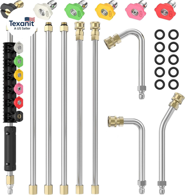 #ad 8FT Pressure Washer Extension Wand for Gutter Cleaning Upgrade Power Washer Acc $51.07