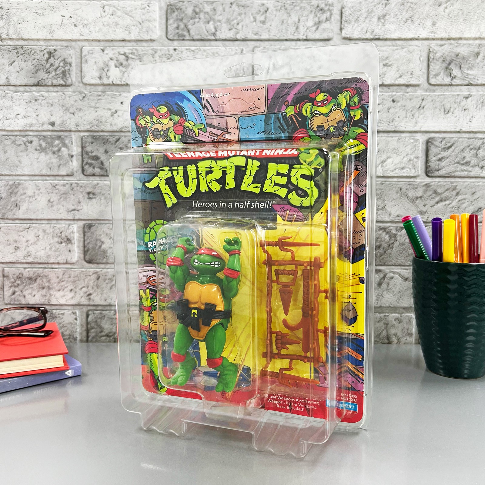 MOC Masters Clear Display Case UV for TMNT Carded Figure, 7.75 x 10.5 x 2.25