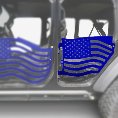 For Jeep Wrangler 18-24 Trail Door Kit Premium American Flag Style Southwest