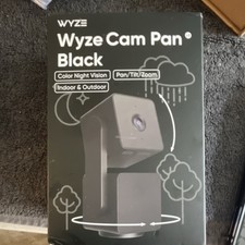 Wyze Cam Pan Black PTZ Color Night Vision Indoor/Outdoor Surveillance Camera