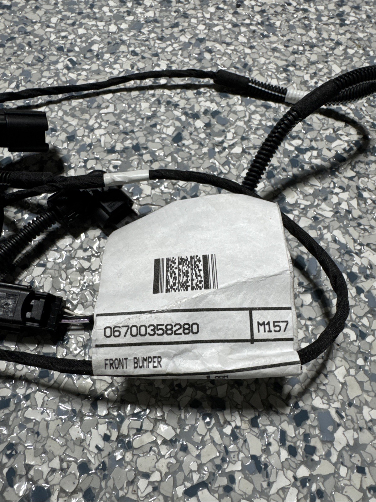 17-21 MASERATI GHIBLI FRONT BUMPER PARKING SENSOR WIRING HARNESS OEM 06700358280