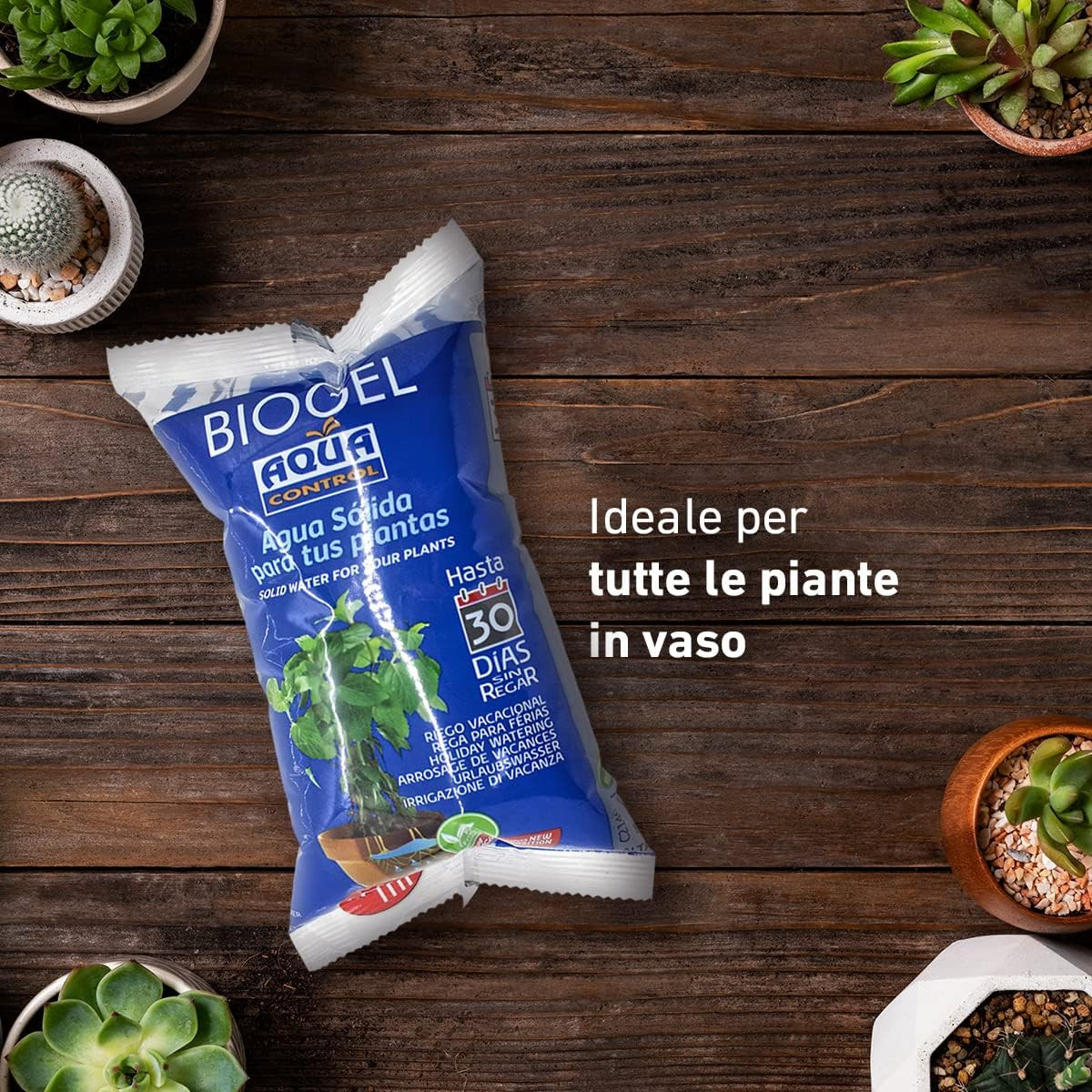 Acqua Solida Piante Vacanze: Kit Irrigazione Gel 30 Giorni 400ml - 4
