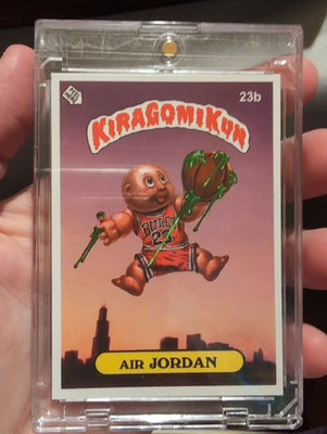 #ad KIRAGOMIKUN Garbage Pail Kids Michael Jordan Parody Air Jordan 208 400 $25.00