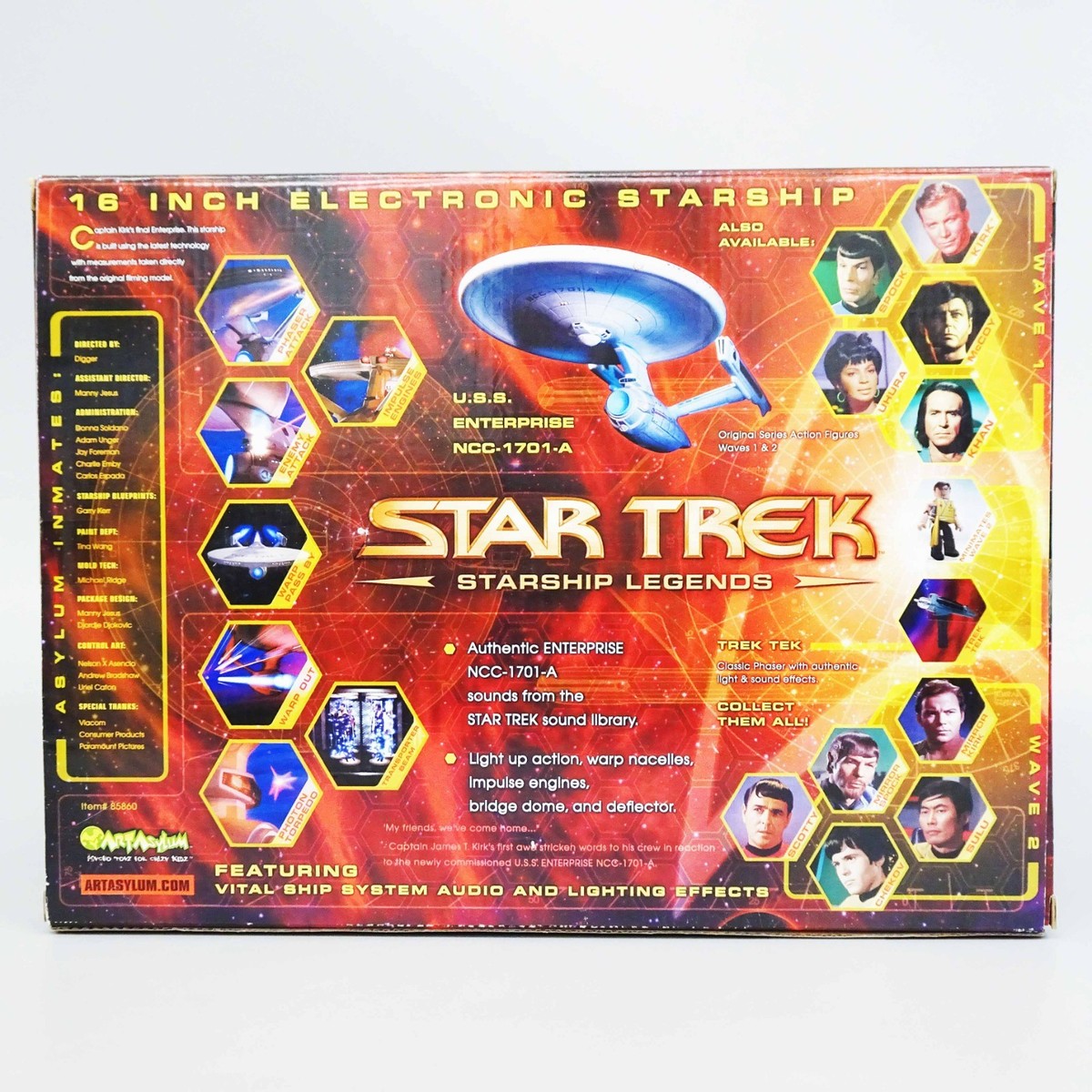 ART ASYLUM STAR TREK USS ENTERPRISE NCC-1701-A 16inch Starship