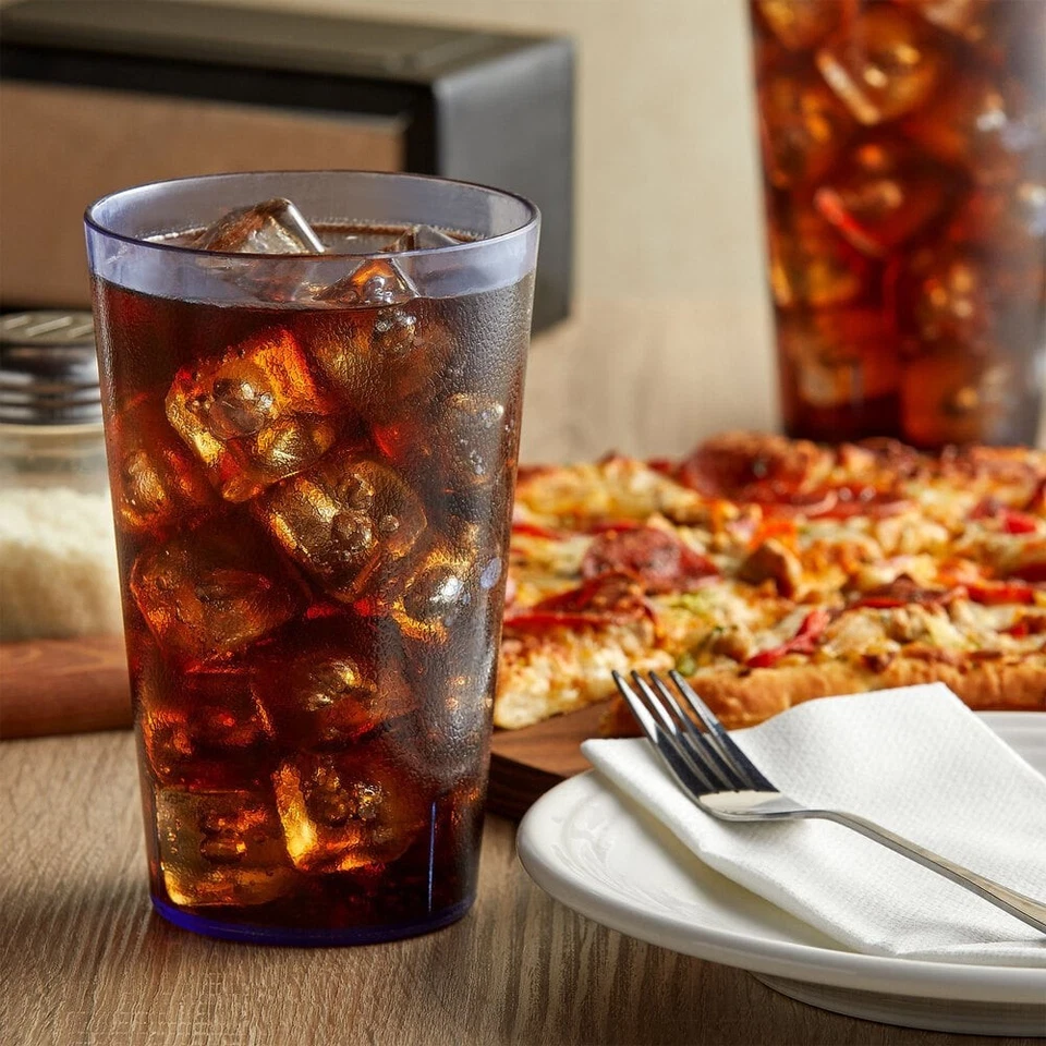 32 oz. Vaso vaso guijarros plástico azul vaso (juego de 12) Foto 4 de 4