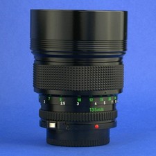 【整備済み＊試写あり】Canon FD 135/1:2.5 フィルター付 Canon FD Camera Lenses 135mm Focal f/2.5 Maximum Aperture for sale