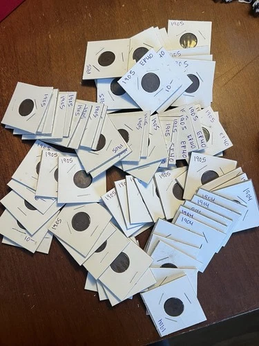 Lot Of 70 Indian Head Pennies EF