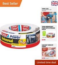 Extra Strong White Duct Tape - 50m x 50mm Roll, Weather Resistant & Sustainable 0.40 per metre
