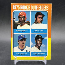 1975 Topps #622 Fred Lynn Rookie Boston Red Sox Vintage Baseball Trading Card. rookie card picture