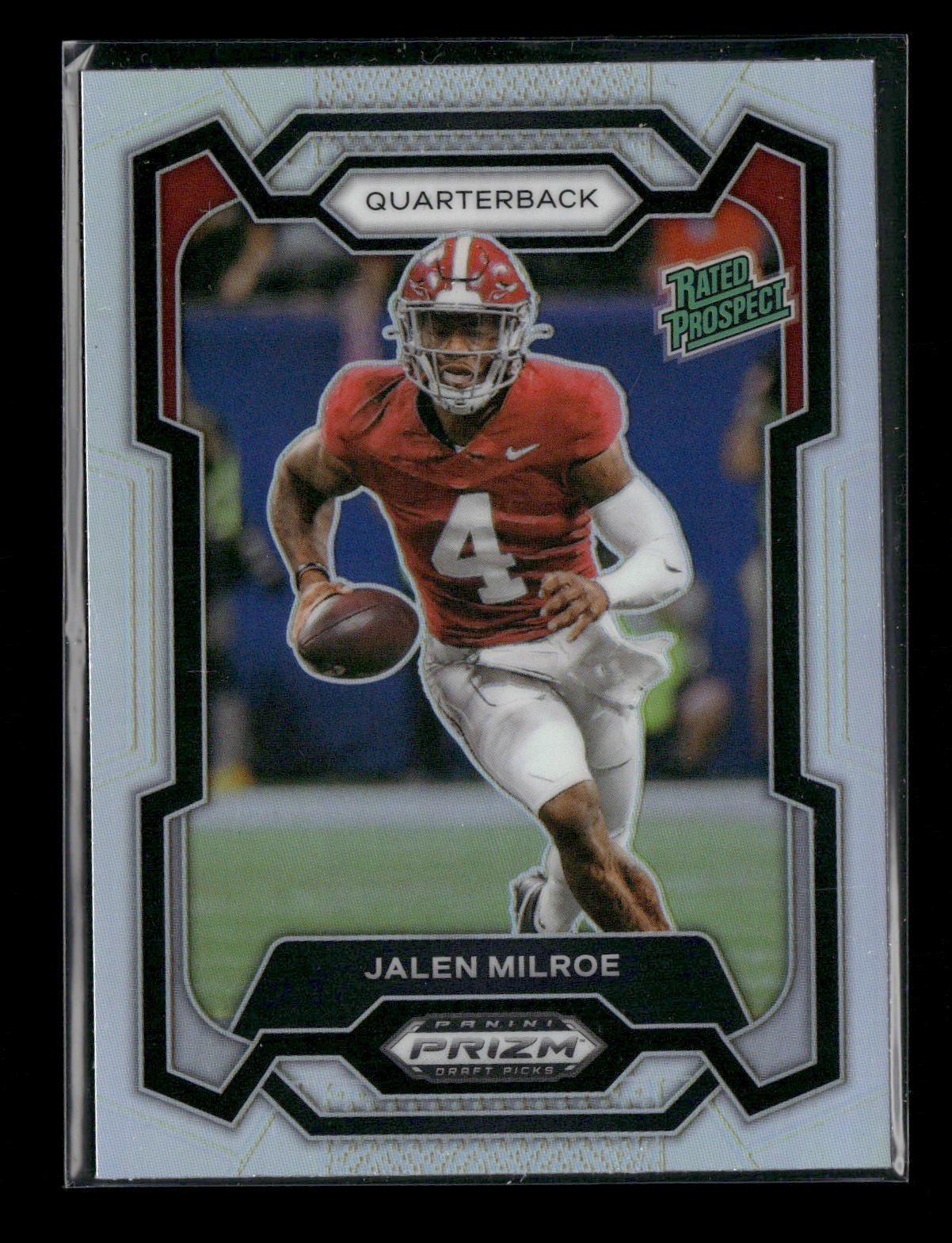 2024 Panini Prizm Draft Picks #122 Jalen Milroe Silver Alabama Crimson Tide