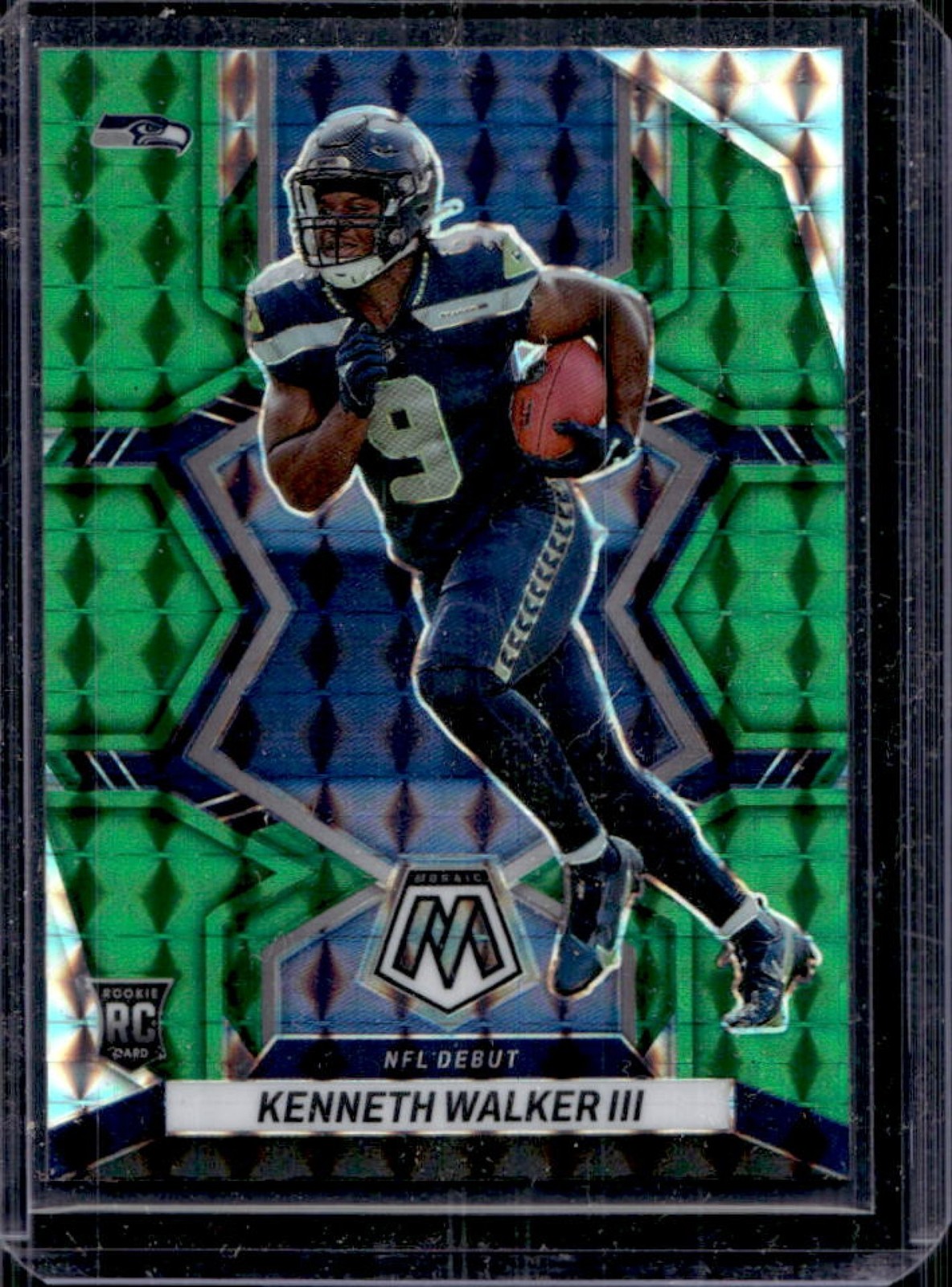 2022 Mosaic Kenneth Walker III RC Green Rookie NFL Debut #284 Seahawks