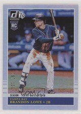 2019 Donruss Retro 1985 Season Stat Line Brandon Lowe (Dark Blue Jersey) 1u6