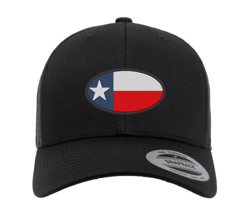 TEXAS FLAG OVAL CAP Hat Flexfit yupoong Camouflage snapback stretch USA TRUCKER - Picture 6 of 12