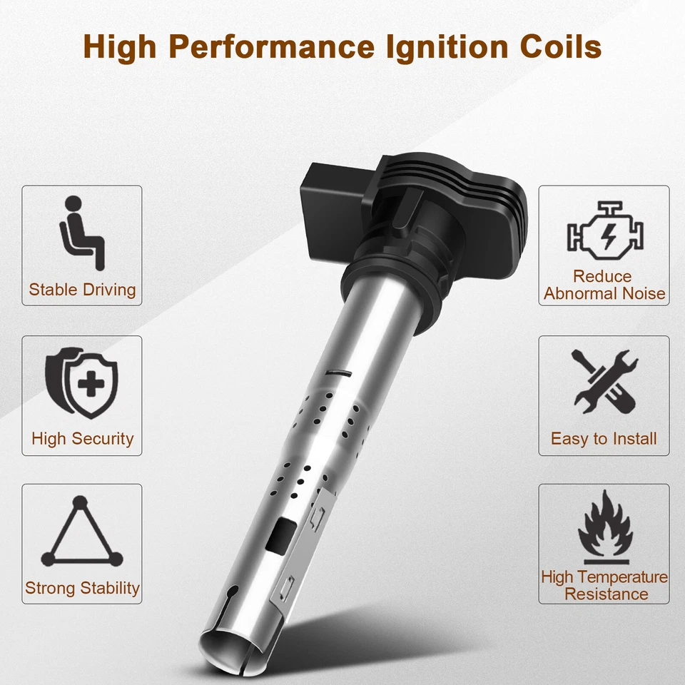 Bobina de encendido 4 piezas para Lamborghini Gallardo 5,0 L 5,2 L 2007-2013 Foto 4 de 4