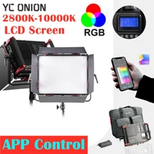 YC Onion RGBW Led video Panel Light Camera Light LCD Screen 2800K-10000K Remote