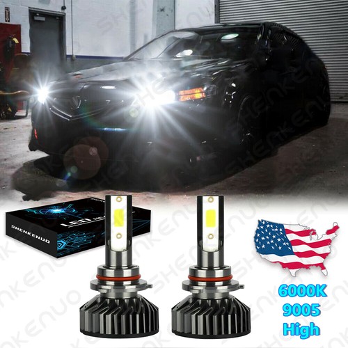 KIT de bombillas de faros LED 6000K 9005 para Acura CL RL TL CSX TSX MDX High Beam 2 piezas - Imagen 1 de 11