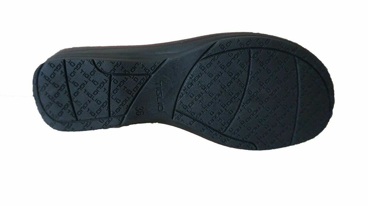 Pantofole Donna TIGLIO 181 Confortevoli E Pratiche | Ciabatte Con Chiusura A Strappo | Tacco Piatto | Colore Nero, Taglia 40 - 4