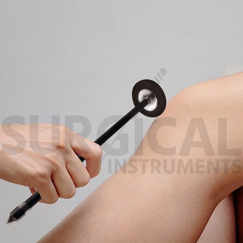 Babinski Rabiner Hammer 9" strumento diagnostico corto nero con manico in plastica - Foto 7 di 7