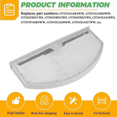 WE03X23881 Electric Dryer Lint Filter Assembly Replacement For GE GTX22EASK0WW - Picture 2 of 7