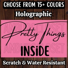 50 Pretty Things Inside STICKERS 2.25" ENVELOPE LABELS Thermal SCRATCH RESISTANT