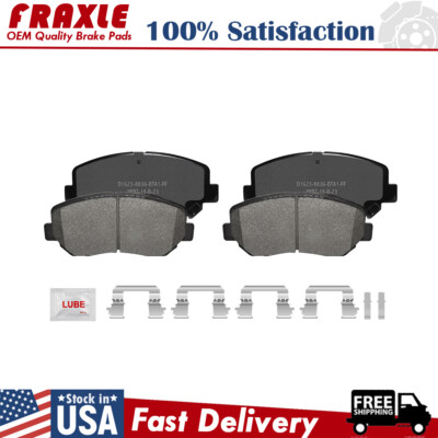 Front Ceramic Brake Pads w/Clips For Mazda CX-5 2013 2014 2015 2016 2017-2021