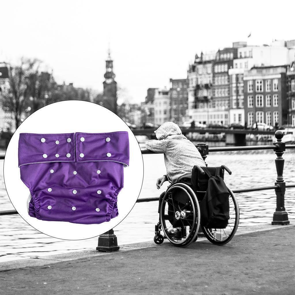 Pañal de tela para adultos, incontinencia lavable a prueba de fugas para persona