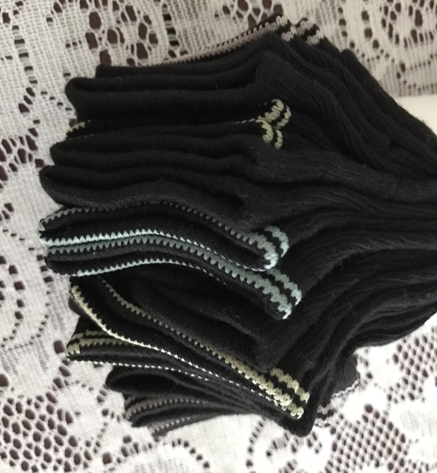 Calcetines para mujer Roxy Quarters 10 pares - Zapato talla 4-10 bloques de color negros nuevos Foto 4 de 4