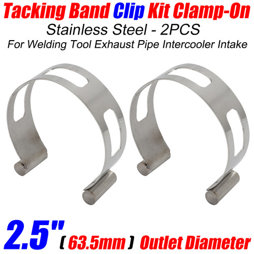 2.5" (63.5mm) Tacking Band Clip 2PCS For Welding Fabrication Intercooler Intake - Picture 1 of 9