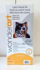 Wonderart Calico Cat Latch Hook Kit - New