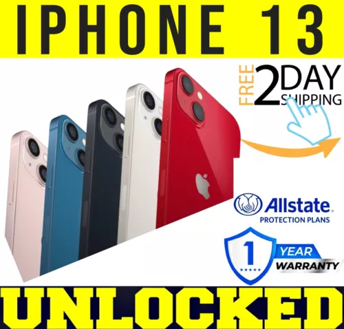 APPLE IPHONE 13 128GB 256GB 512GB (UNLOCKED) ✅ALL ORIGINAL PART✅❖EXCELLENT❖