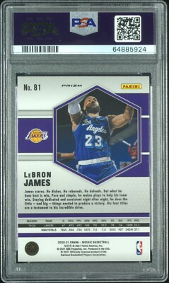 Lebron James Gold Wave PSA 10 Gem Mint Los Angeles Lakers 2020