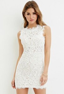 forever 21 white lace dress