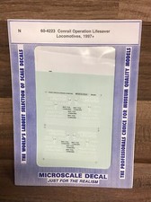 Microscale Decal N Scale 60-4223: Conrail Operation Lifesaver Locomotives 1997+