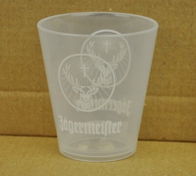 Jägermeister USA Hartplastik Glas Stamper Stamperl Schnapsglas Shot Glass