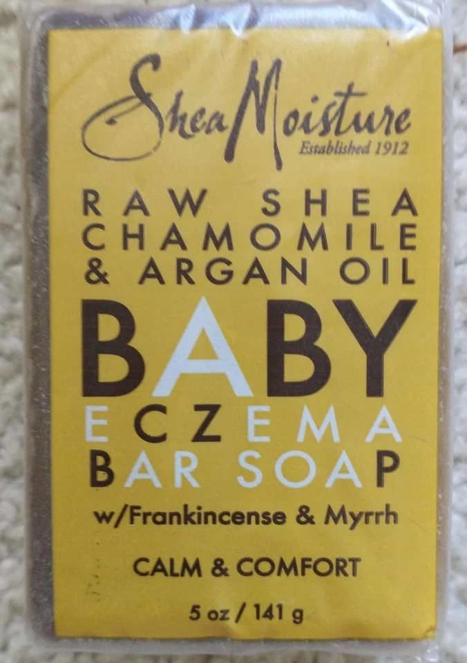 Pack 2 Shea Moisture Raw Shea Chamomile & Argan Oil Baby Eczema Bar Soap 5 oz - Image 2 of 3