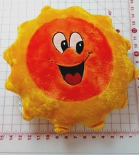 SMILING SUN Shine HTF RARE PLUSH 15x15 Solar used universe Solar Space Pillow
