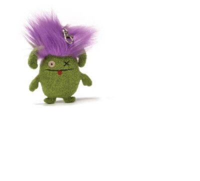 Brandneu mit Etikett hässliche Puppe Plüsch Schlüsselanhänger/Anhänger Bad Hair Day Ox von Gund selten und Sammlerstück