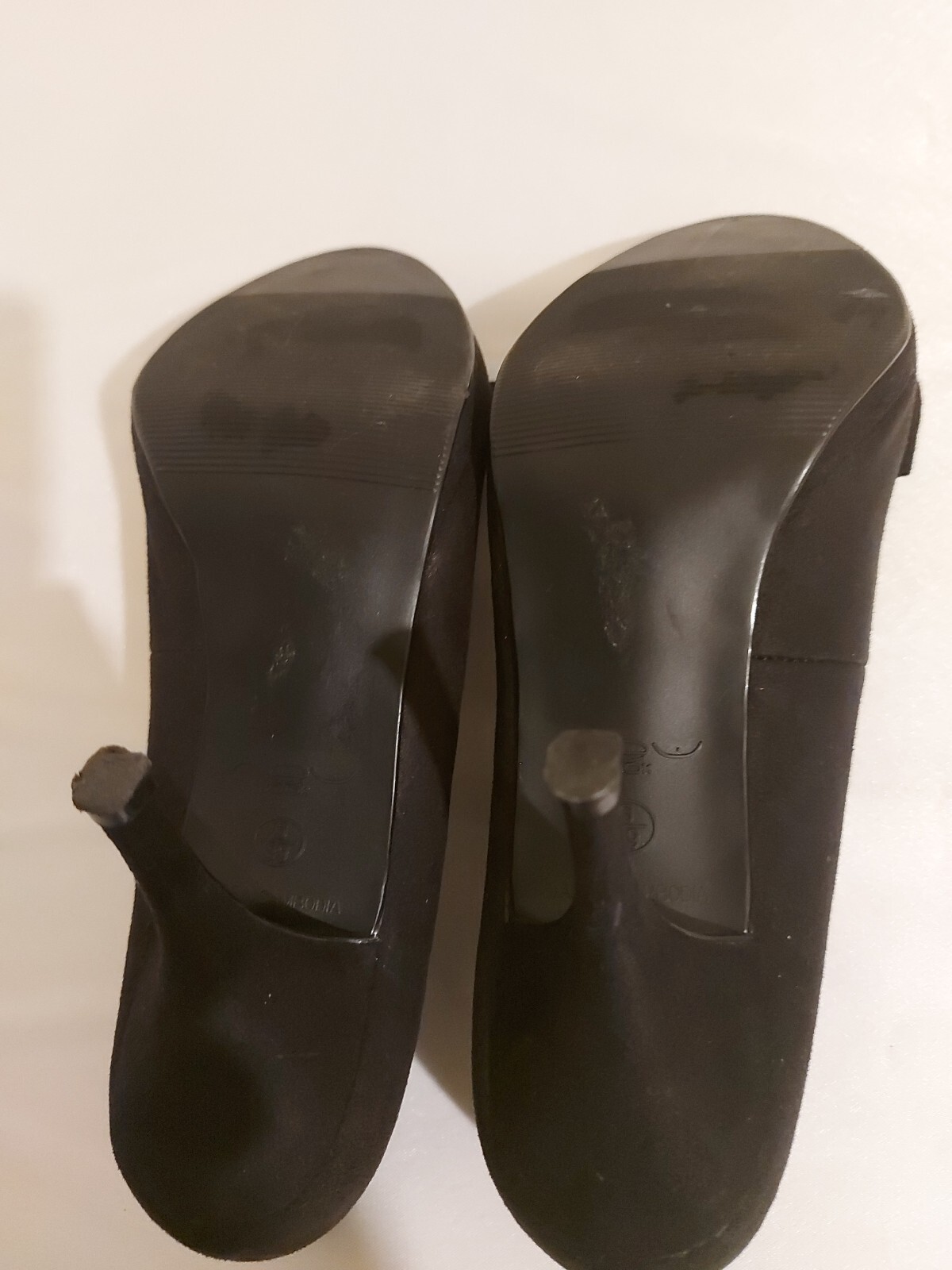 New Look Ladies Black High Heel Platform Open Toe Shoes Size Uk 6 EU 39