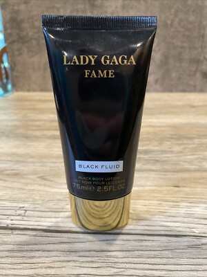 Lady Gaga fame black fluid black body lotion 2.5 oz -(READ