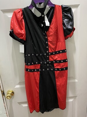 New!Never Worn!Walmart Women s Mischievous Jester Costume.Juniors Size L(13-15)