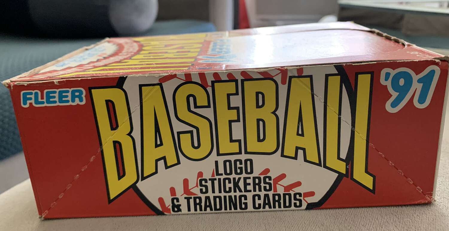 1991 Fleer Baseball Cards In A Box. 36 Unopened Packs Of Cards eBay