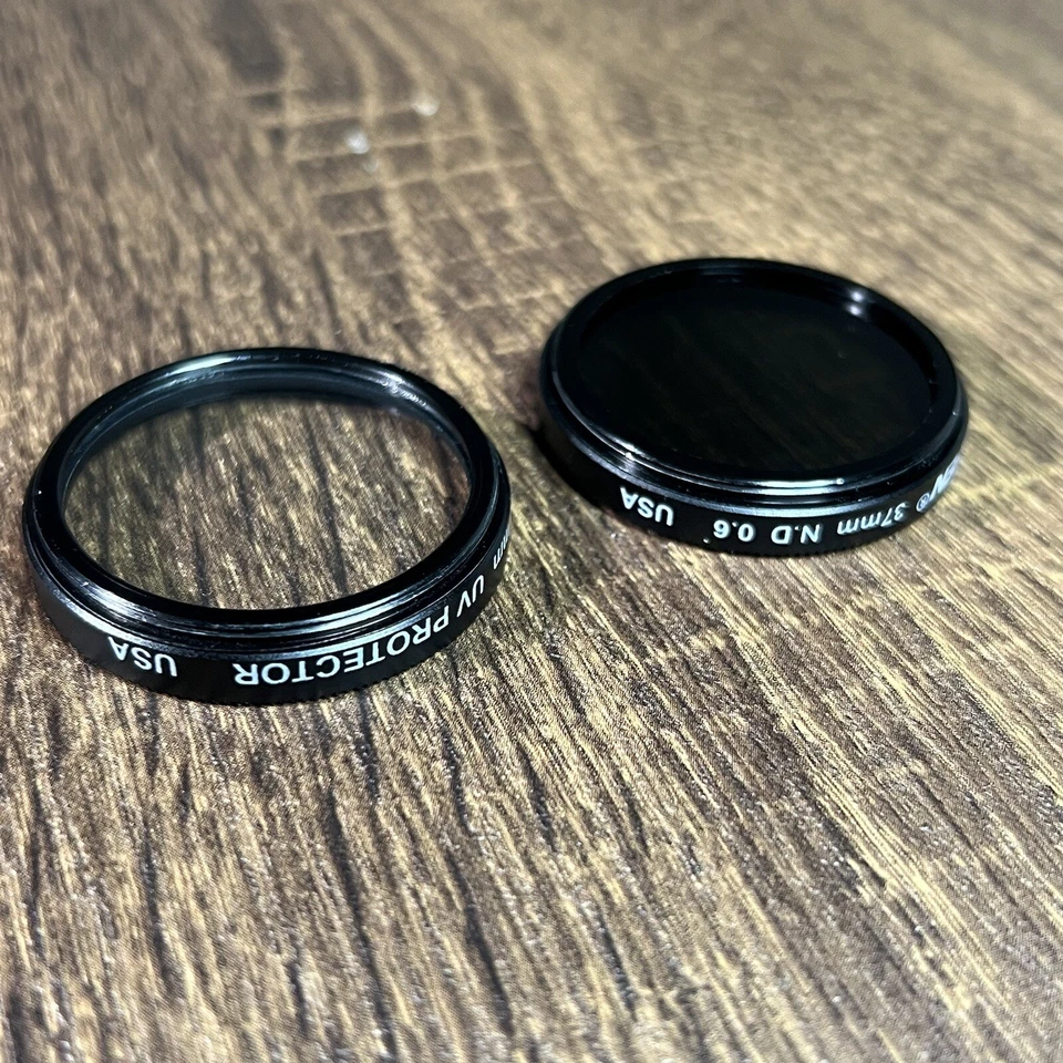 Tiffen - 37mm Filters - ND 0.6 & UV Protector w/ Case - Like New - Very Clean - Image 4 of 4