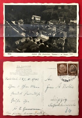 Walter Hahn Foto AK Nr. 10399 Radebeul 1940 Luftbild Bilz Sanatorium ( 106751