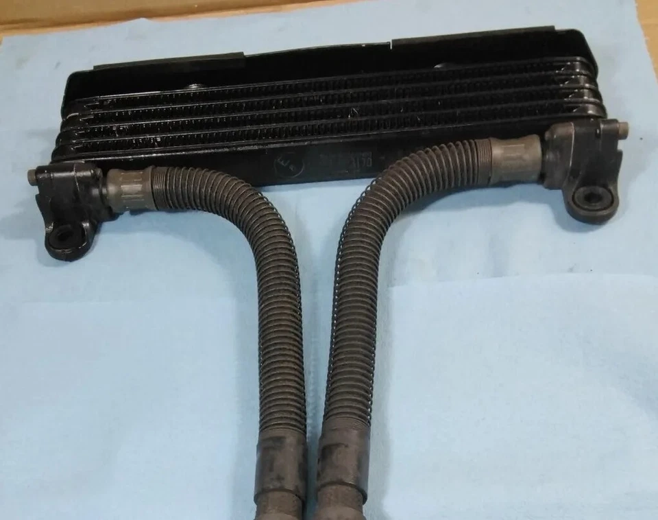 1984-1990 Yamaha FJ1100 1200 OEM Oil Cooler & Lines Nice! FJ 1100 FJ1200  - Image 2 of 4