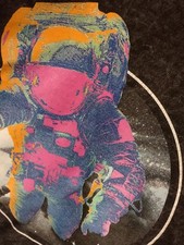 MED Hyper Space NASA Hooded-Pullover Sweatshirt w/14in Astronaut Backside Art