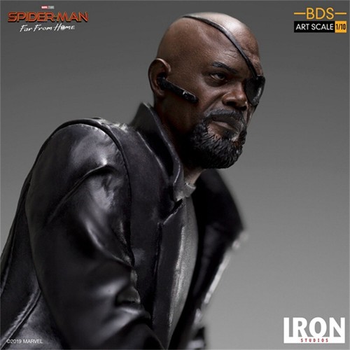 Iron Studios Spider-Man: Far From Home Nick Fury BDS Art Scale 1/10 Statue Toys - Picture 9 of 12