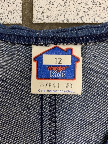 Vintage Mädchen Jeansweste blau Jeans Western Cowboy Wrangler 70er Hippie Gr. 7 / 8 - Bild 4 von 8