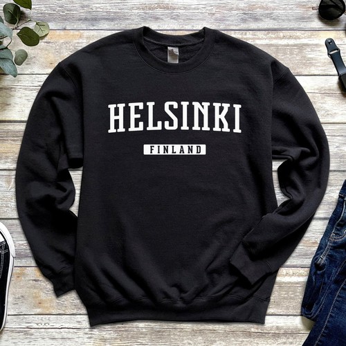 Helsinki Sweatshirt | Helsinki Finland Crewneck Sweatshirt - Picture 2 of 10